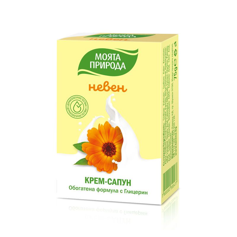 МОЯТА ПРИРОДА Крем-сапун невен, 75 гр.