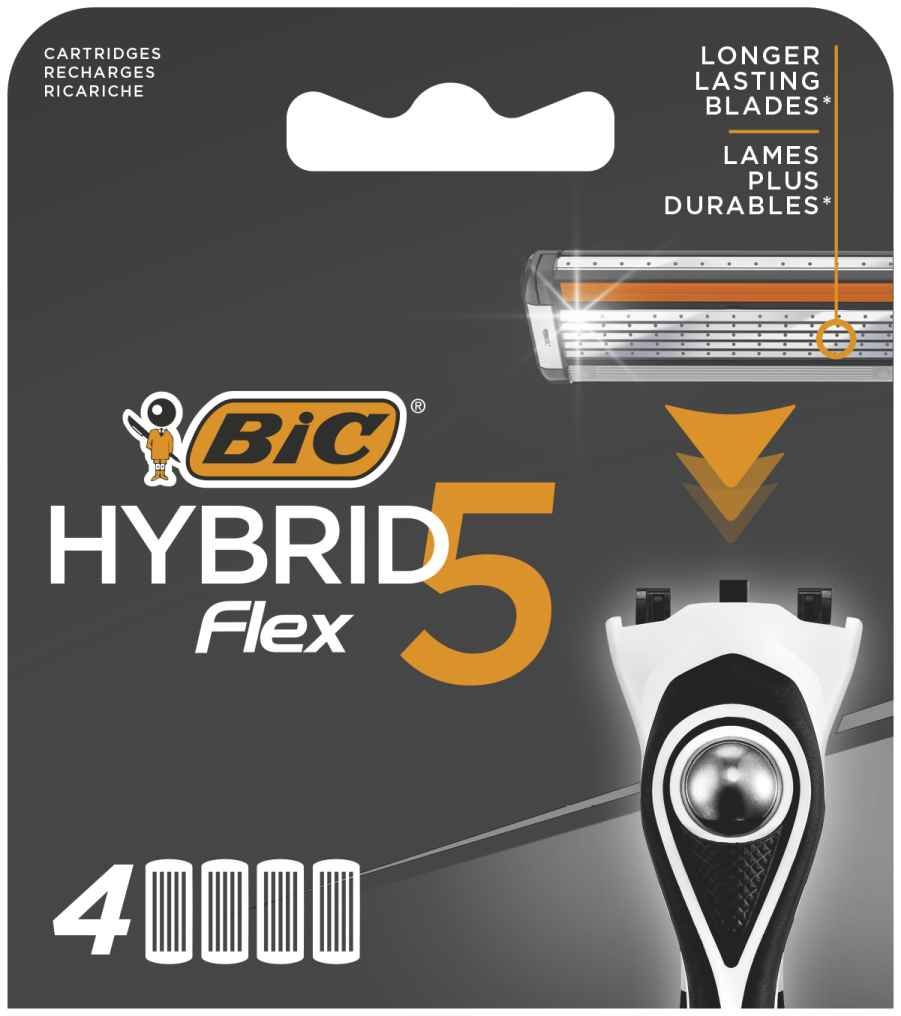BIC FLEX 5 HYBRID Резервни ножчета за система, 4бр