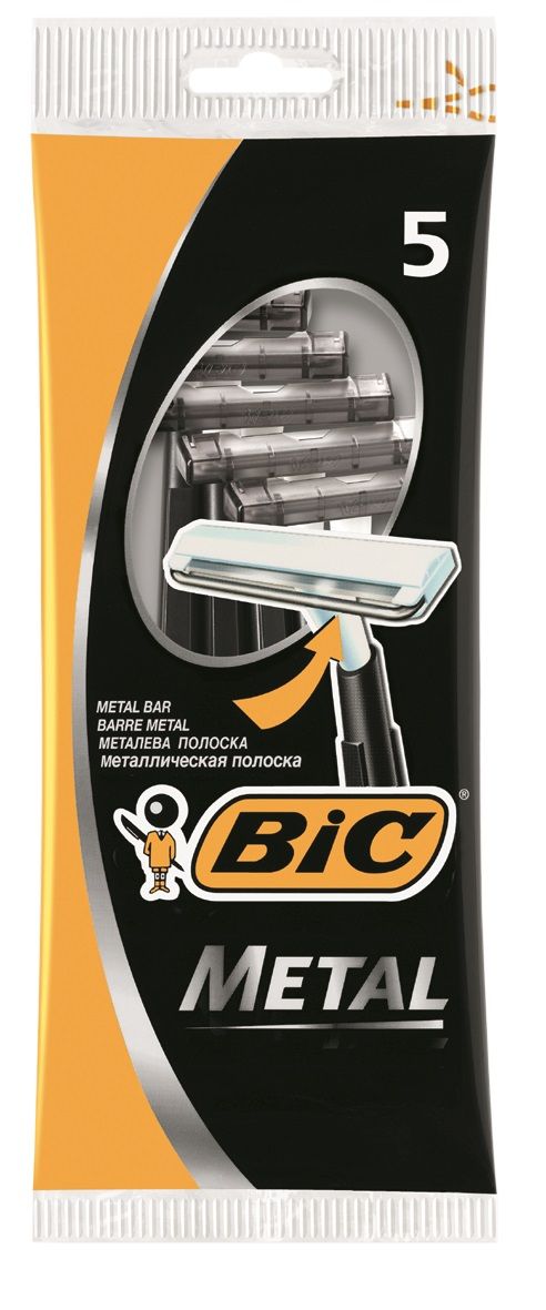 BIC METAL Еднократни самобръсначки, 5 бр.