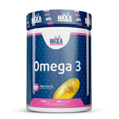 Haya Labs Omega 3 1000mg. / Омега 3 / 500 Softgels