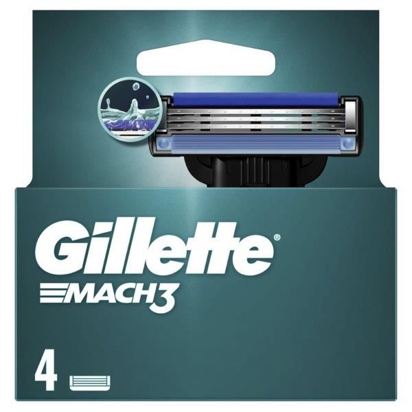 GILLETTE MACH3 Ножчета за бръснене, 4 бр.