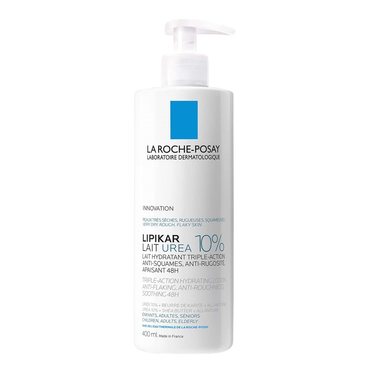 LA ROCHE-POSAY LIPIKAR LAIT UREA 10% мляко за тяло при суха кожа 400ml