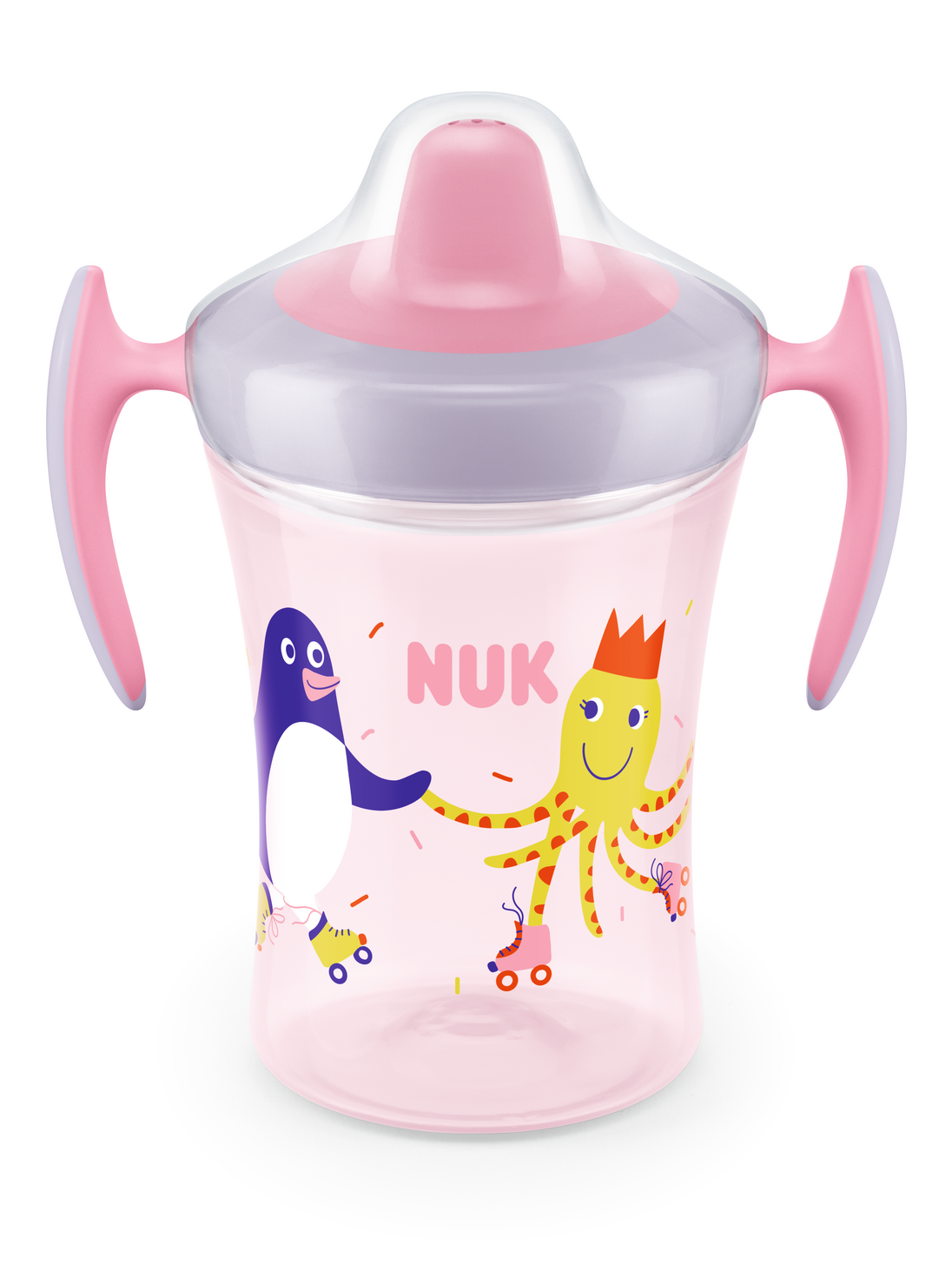 NUK Чаша EVOLUTION Trainer Cup, 6+ мес., 230 мл. Розов