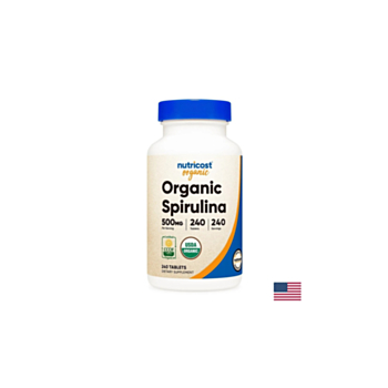 Детоксикация и имунитет - Спирулина organic, 240 таблетки Nutricost