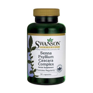 SWANSON Senna Psyllium Cascara Complex / 90 Caps