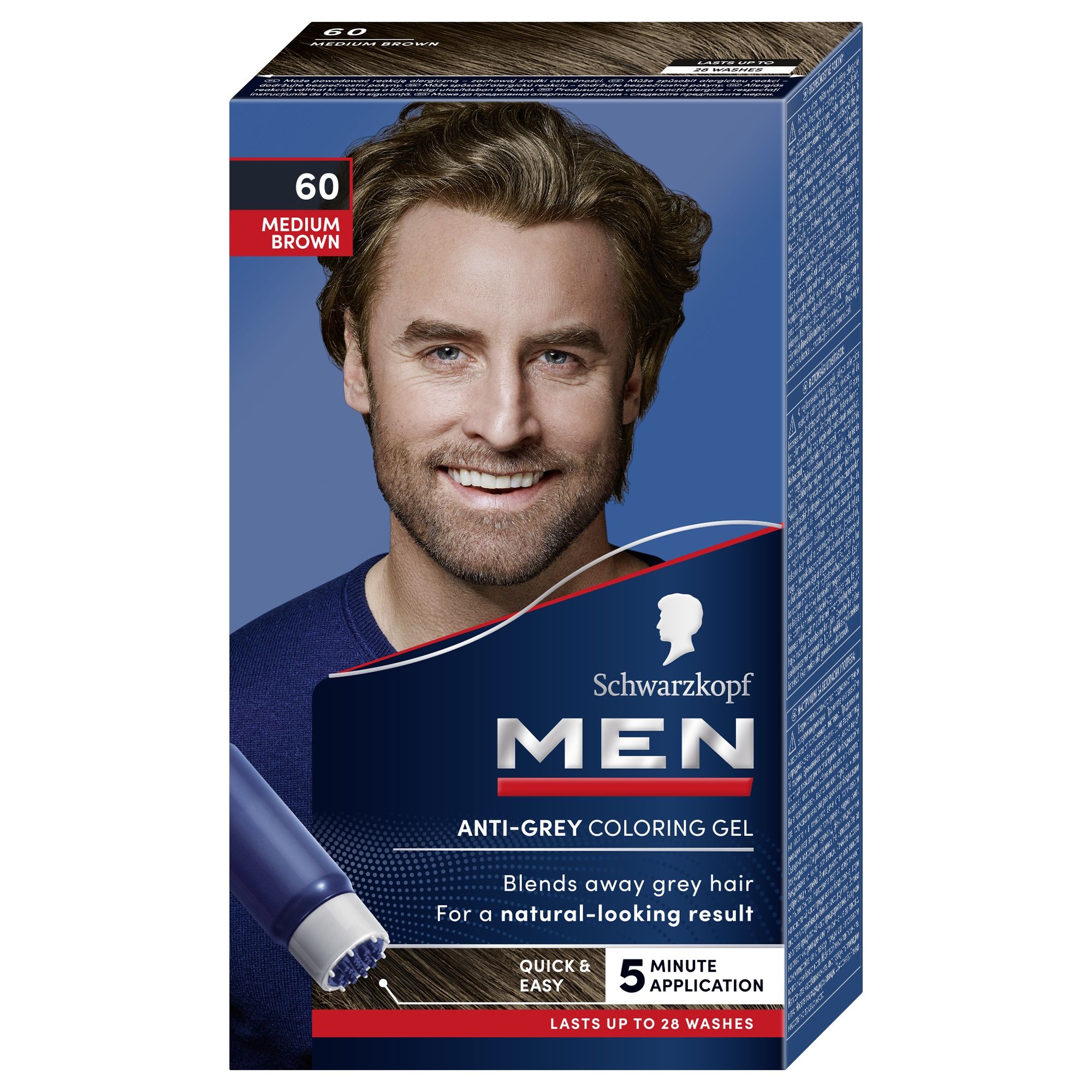 SCHWARZKOPF Men Perfect NATURAL MEDIUM BROWN 60 Боя за коса