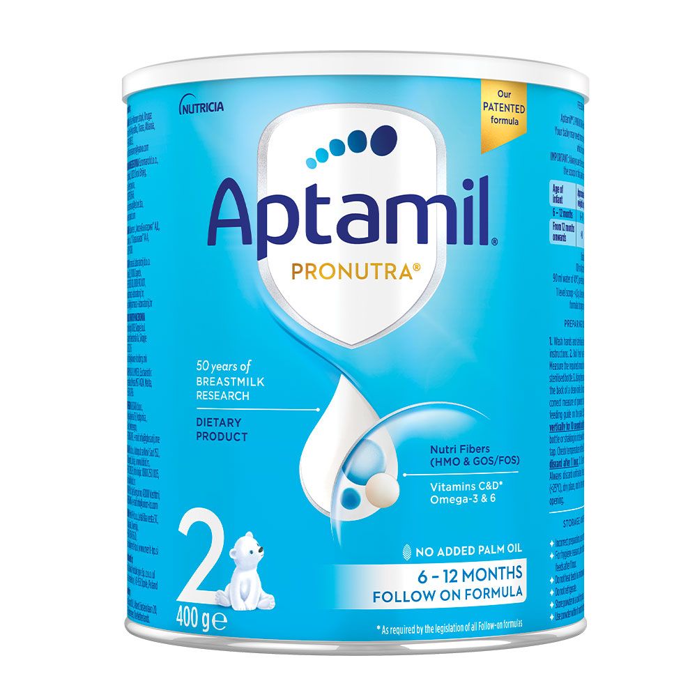 APTAMIL PRONUTRA 2 Преходно мляко за кърмачета  от 6 до 12-месечна възраст, 400г