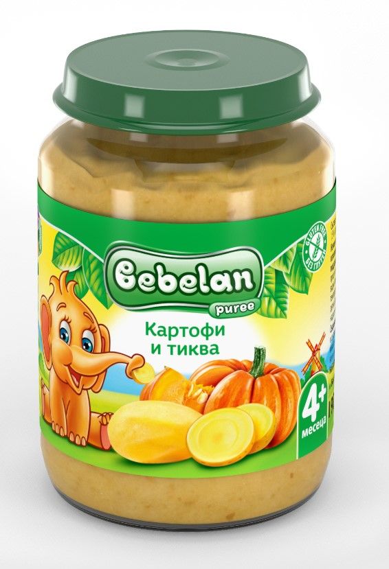 BEBELAN OVKO Пюре картофи с тиква, 190 гр