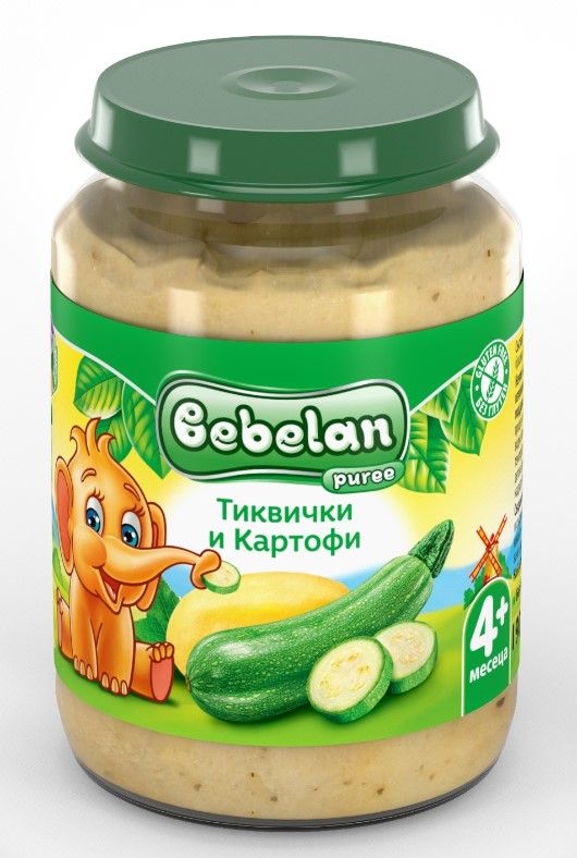 BEBELAN OVKO Пюре тиквички с картофи, 190гр