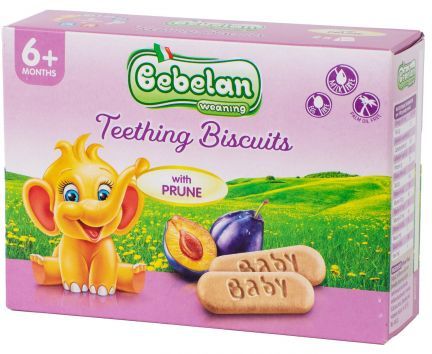 BEBELAN Бебешки бисквити със слива 6+месеца, 200 г