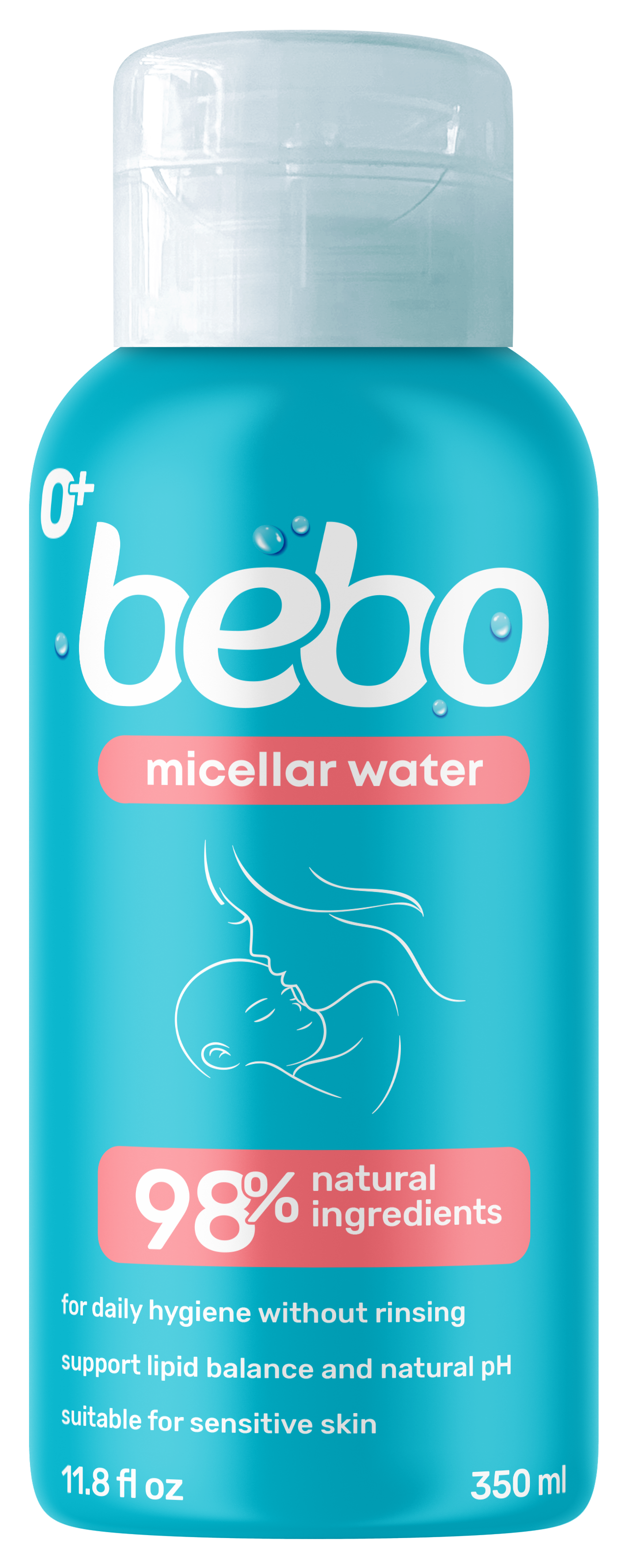 BEBO Мицеларна вода 98% Натурална, 350мл