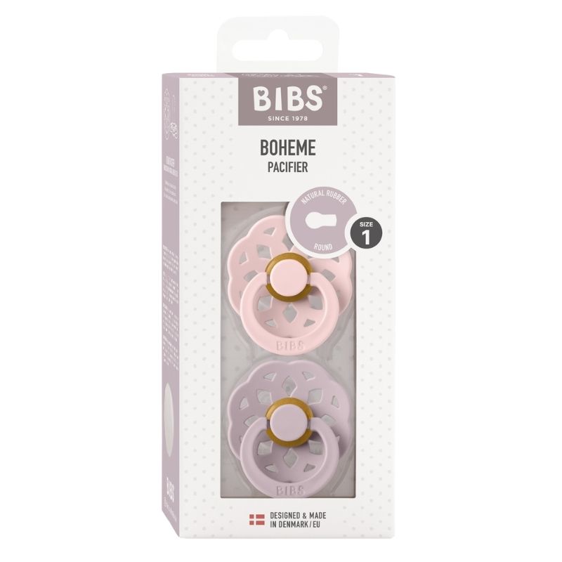 BIBS BOHEME Биберони Blossom Dusky Lilac 0-6М, 2 бр.