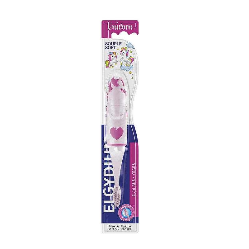 ELGYDIUM Kids Unicorn Детска четка за зъби 2-6 години