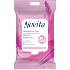 Novita Мокри кърпички за интимната зона х15 броя