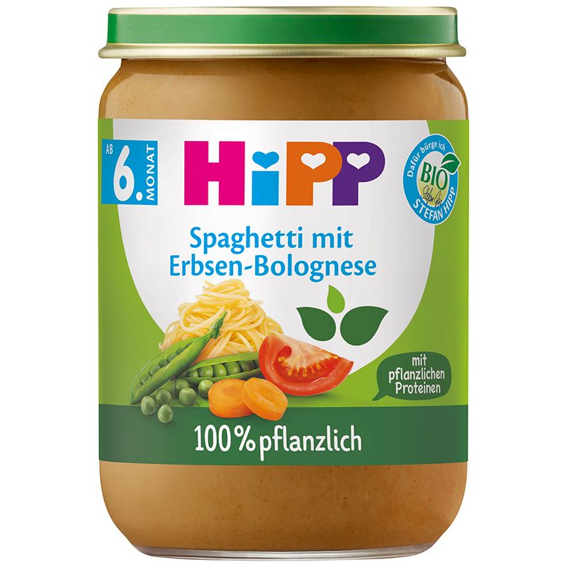 HIPP Био пюре спагети болонезе с гарх 190г 6/1944