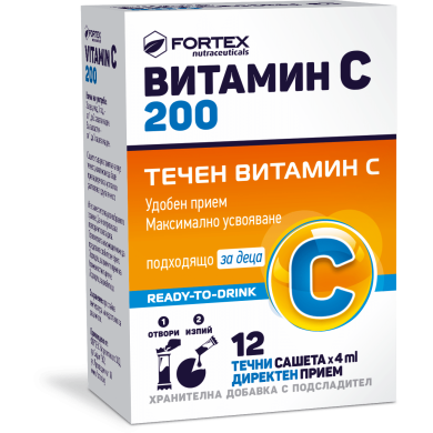 ВИТАМИН С саше 200 мг х 12 ФОРТЕКС