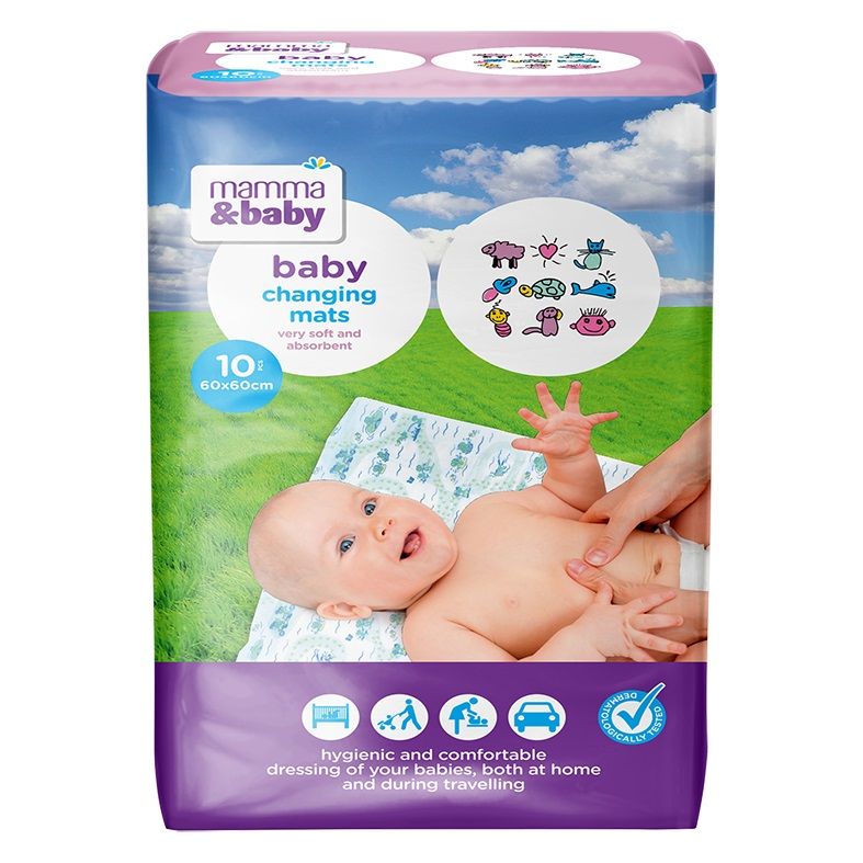 MAMMA&BABY Постелки за преповиване, 10 бр