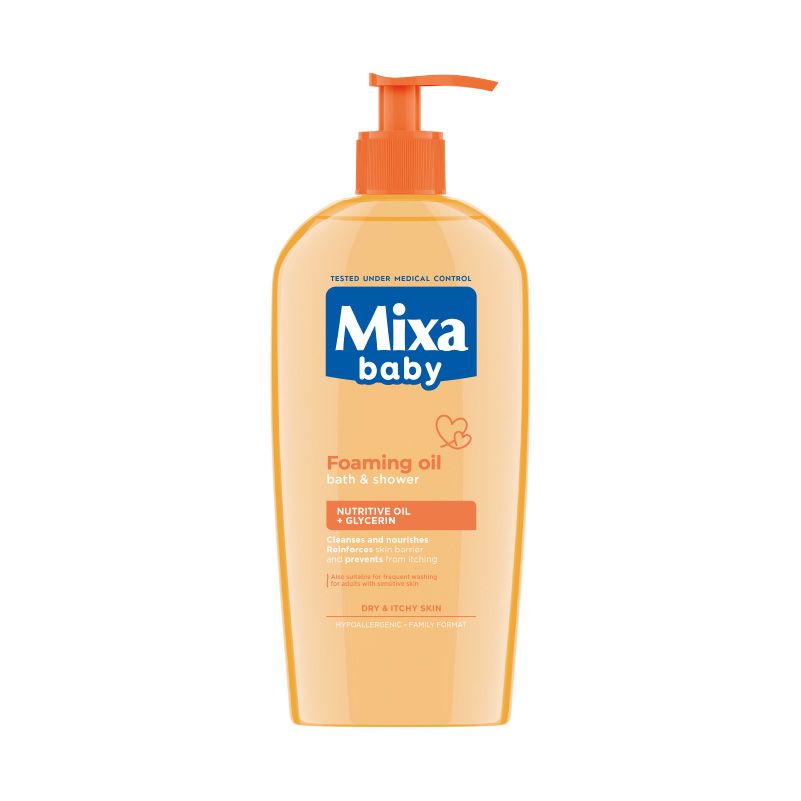 MIXA BABY Душ гел олио, 400мл