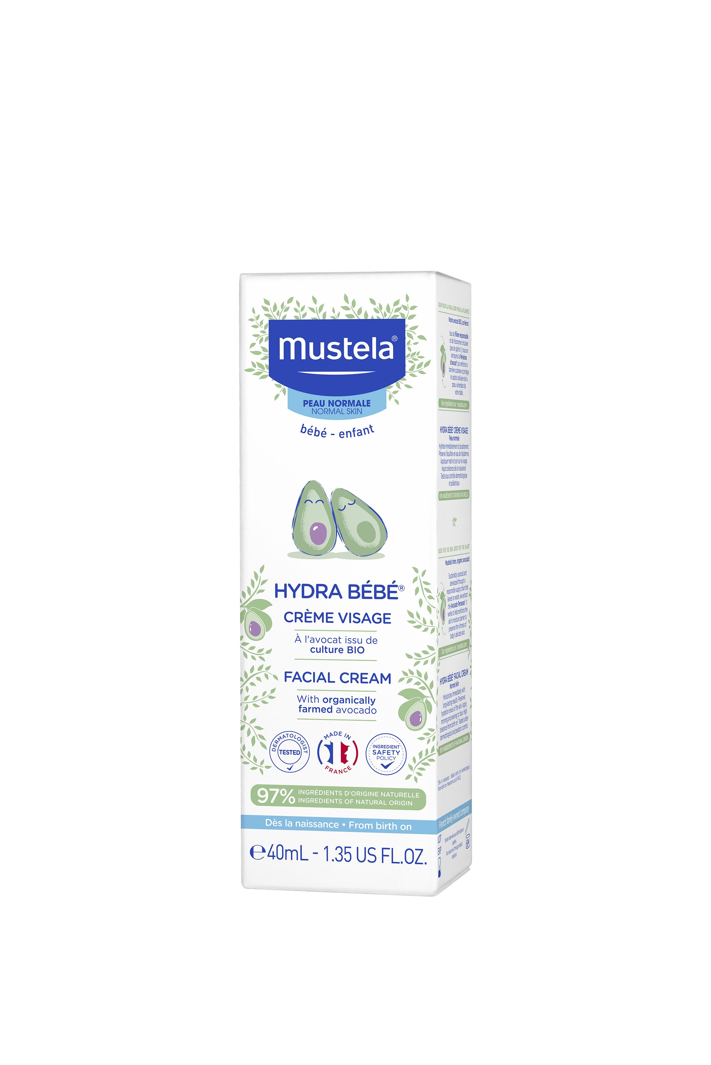 MUSTELA Хидра бебе-крем за лице, 40мл.