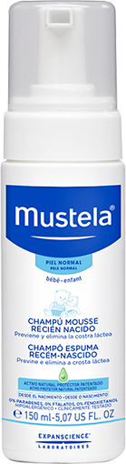 MUSTELA Шампоан пяна за новородени, 150 мл