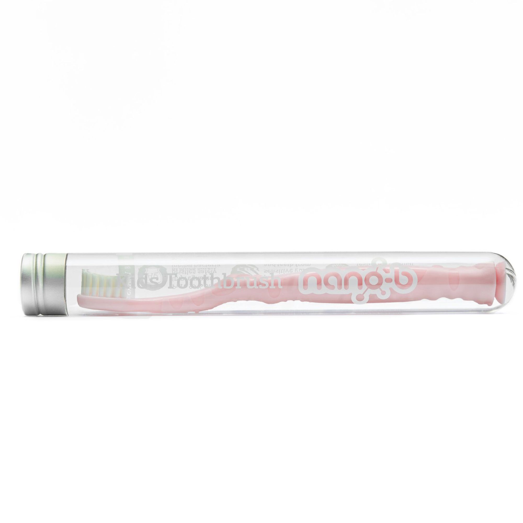 NANO-B Детска четка за зъби, 1 бр., розова дръжка