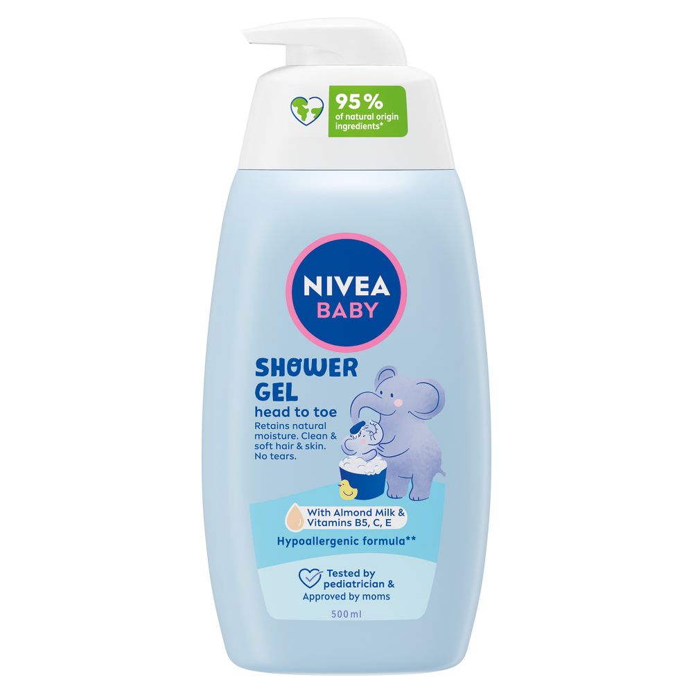 NIVEA BABY Нежен Душ-гел за коса и тяло, 500 мл.