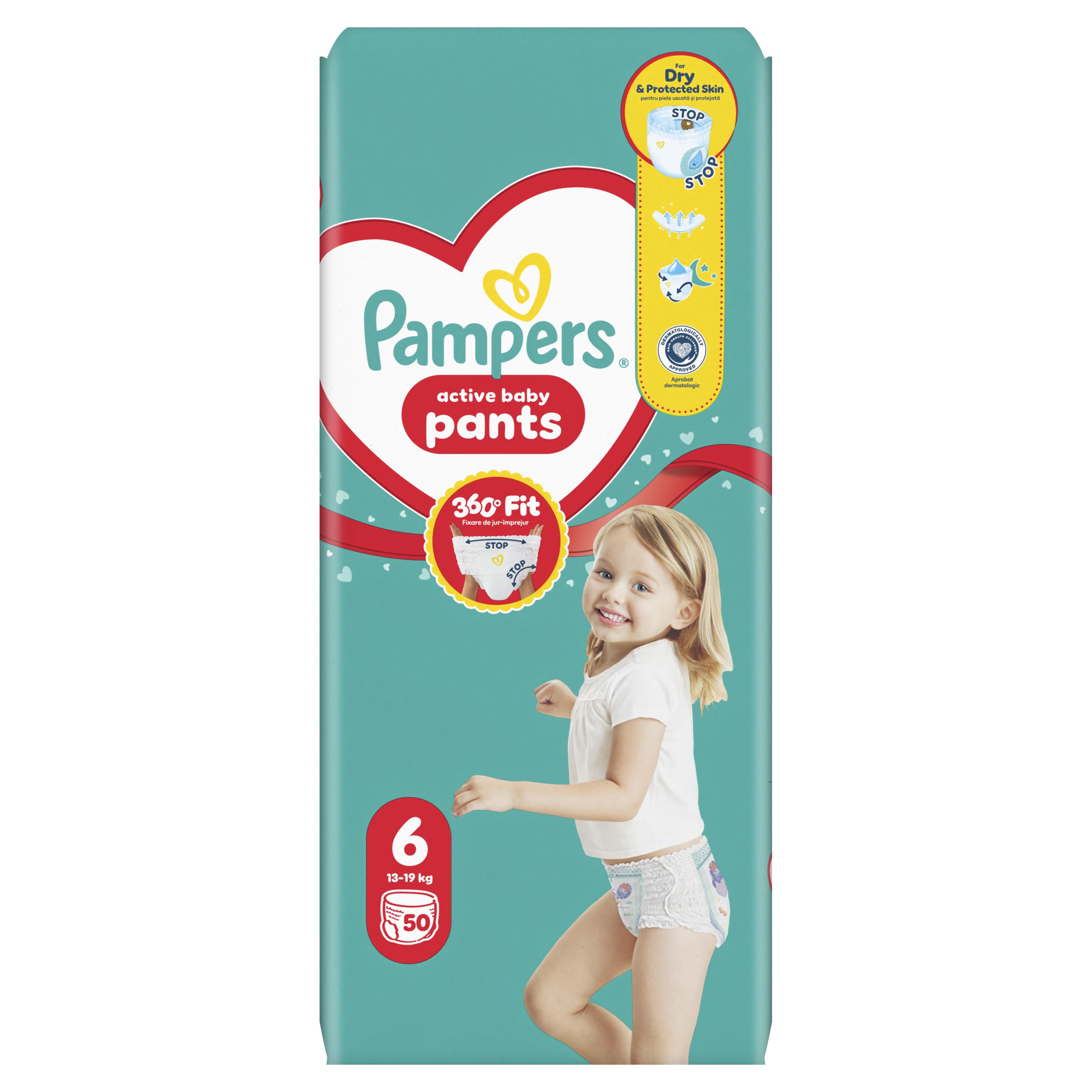PAMPERS PANTS GIANТ PACK S6 14-19кг. Гащички, 50бр.