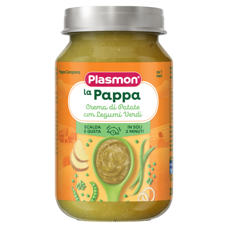 PLASMON Картофено пюре от грах и зеленчуци, 7М+ 200Г