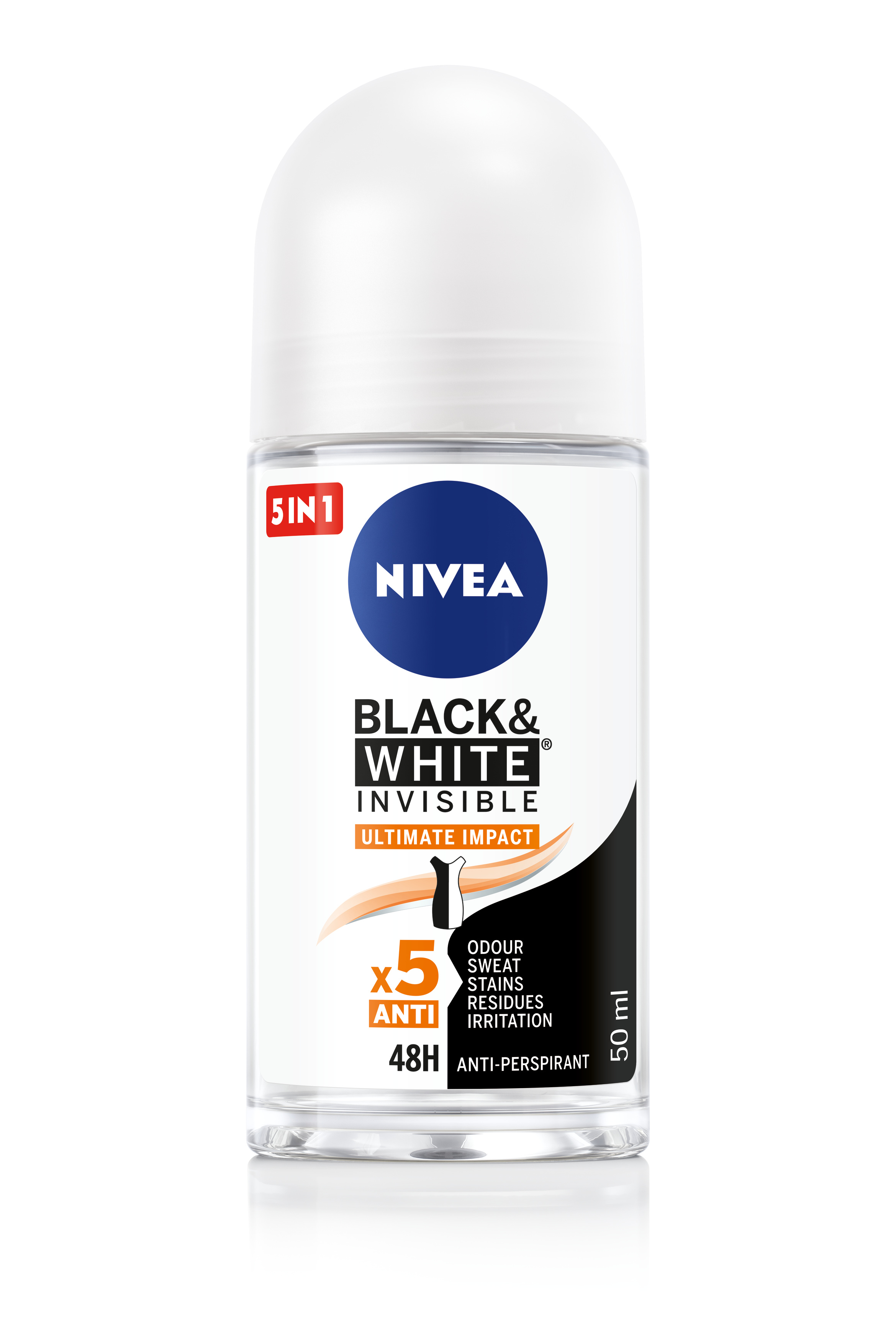 NIVEA Deo Рол-он дамски Invisible on Black & White Ultimate Impact 50ml