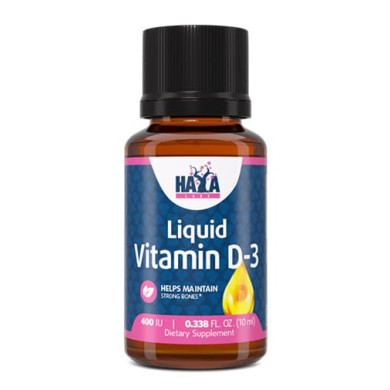 Haya Labs Liquid Vitamin D-3 / Течен Витамин Д-3400 IU / 10ml