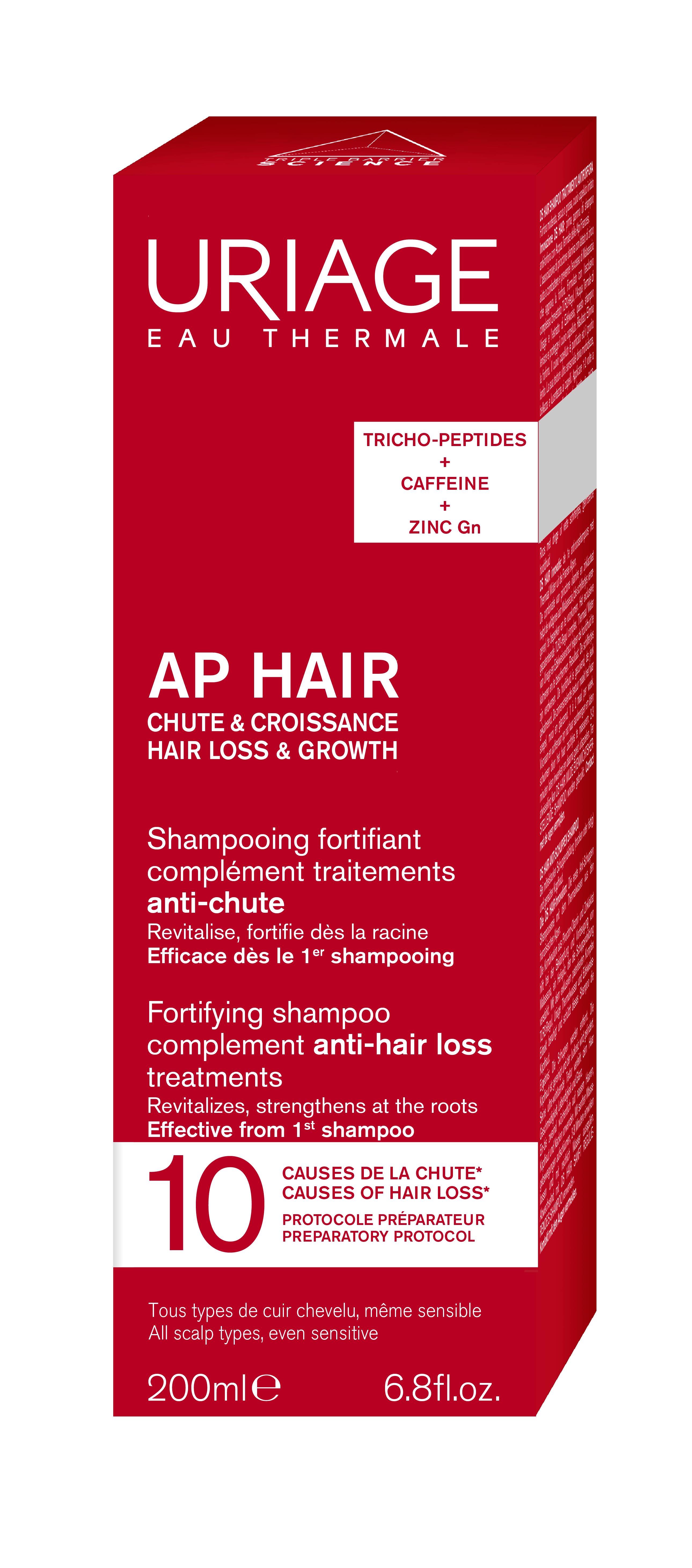 URIAGE AP HAIR Укрепващ шампоан против косопад 200ml