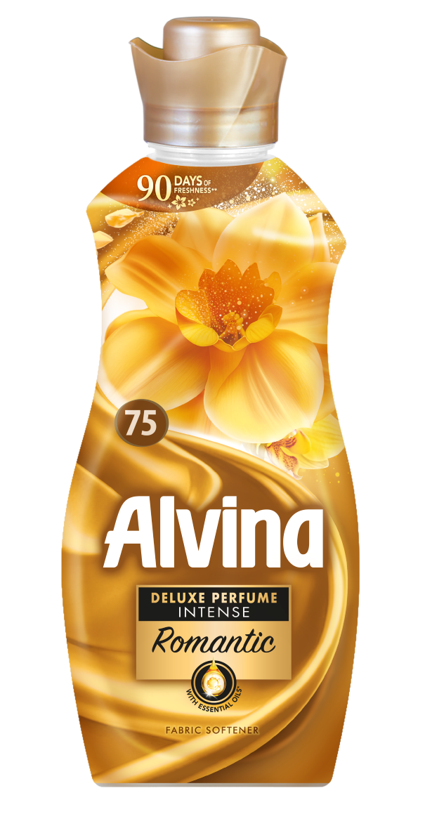 ALVINA DELUXE PERFUME INTENSE Romantic Омекотител, 75пр/1650 мл.