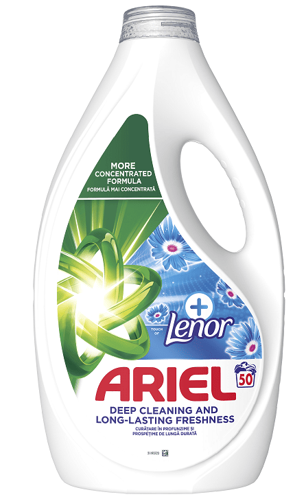 ARIEL TOUCH OF LENOR Течен перилен препарат, 50пранета