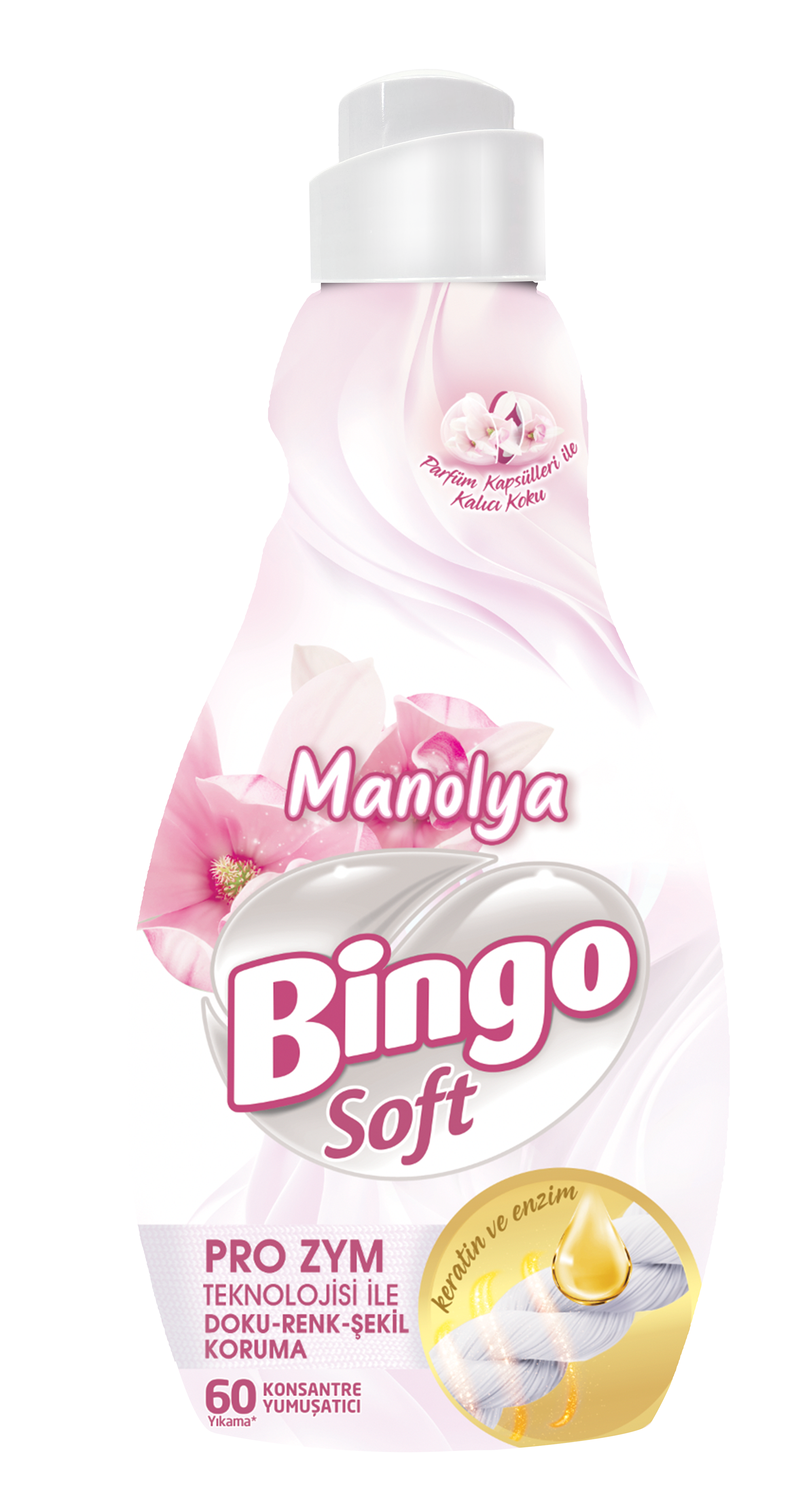 BINGO SOFT MAGNOLIA GARDEN Омекотител, 60 пранета/ 1440 мл.