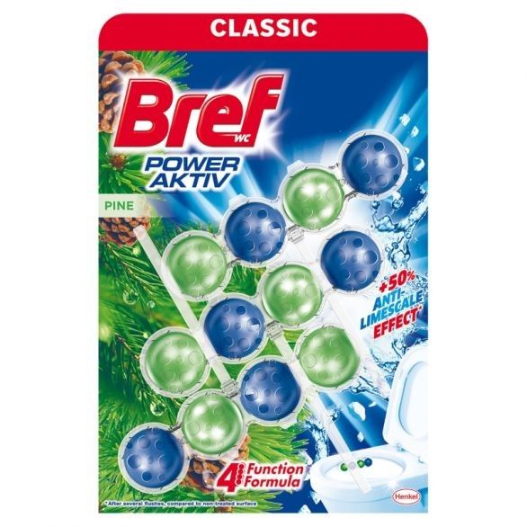 BREF POWER AKTIV Ароматизатор за тоалетна, 3х50гр.
