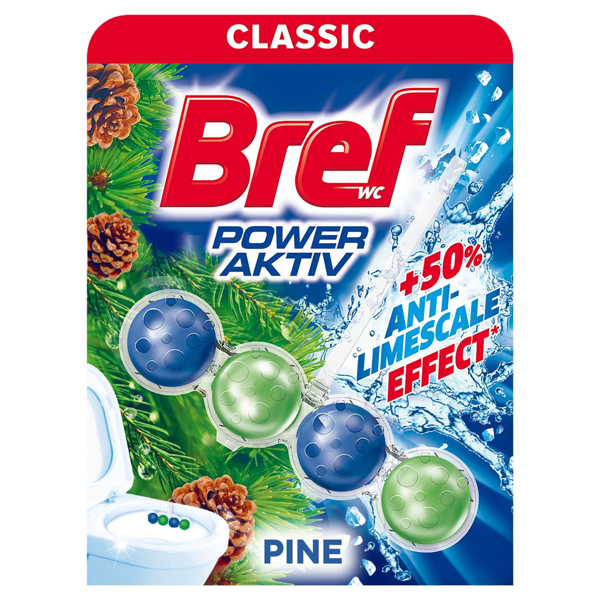 BREF WC POWER AKTIV PINE Ароматизатор за тоалетна, 50 гр.