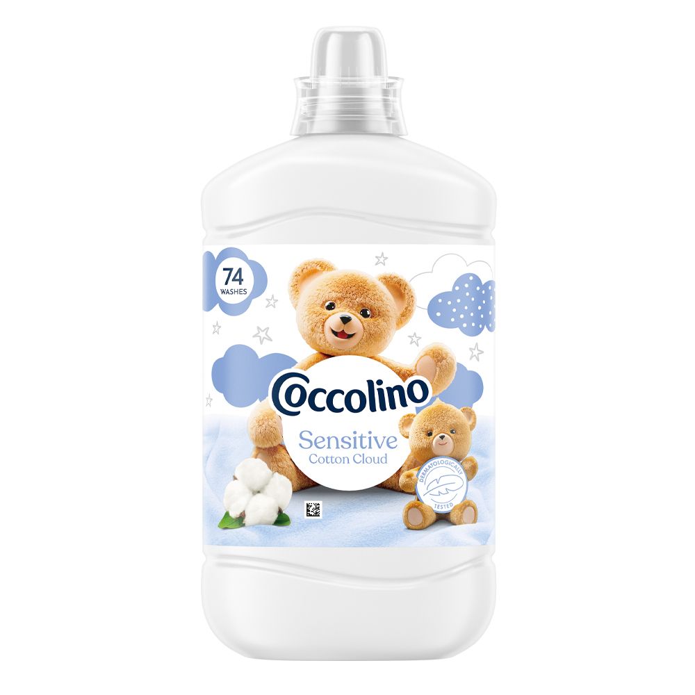 COCCOLINO SENSITIVE Омекотител, 74 пранета