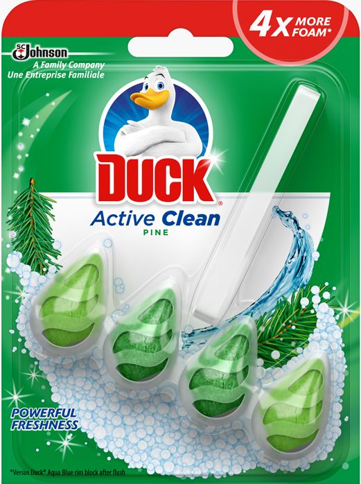 DUCK ACTIVE CLEAN Тоалетно блокче бор, 38,6 гр.