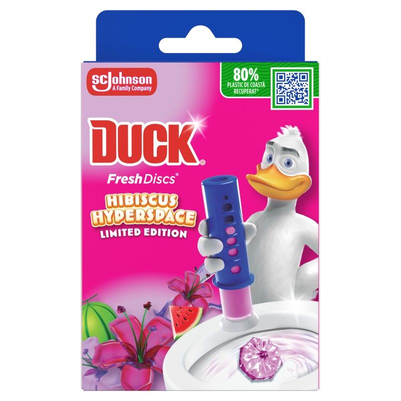 DUCK HIBISCUS Свежи дискове за тоалетна, 36мл.