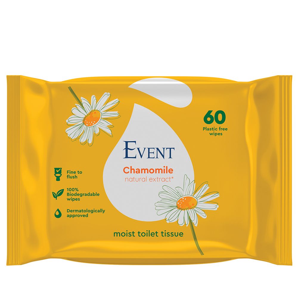 EVENT Влажна тоалетна хартия с екстракт от лайка, 60 бр.