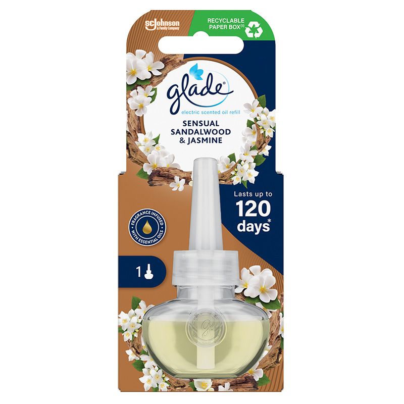 GLADE SENSUAL SANDALWOOD&JASMINE Пълнител за електрически ароматизатор, 20 мл.
