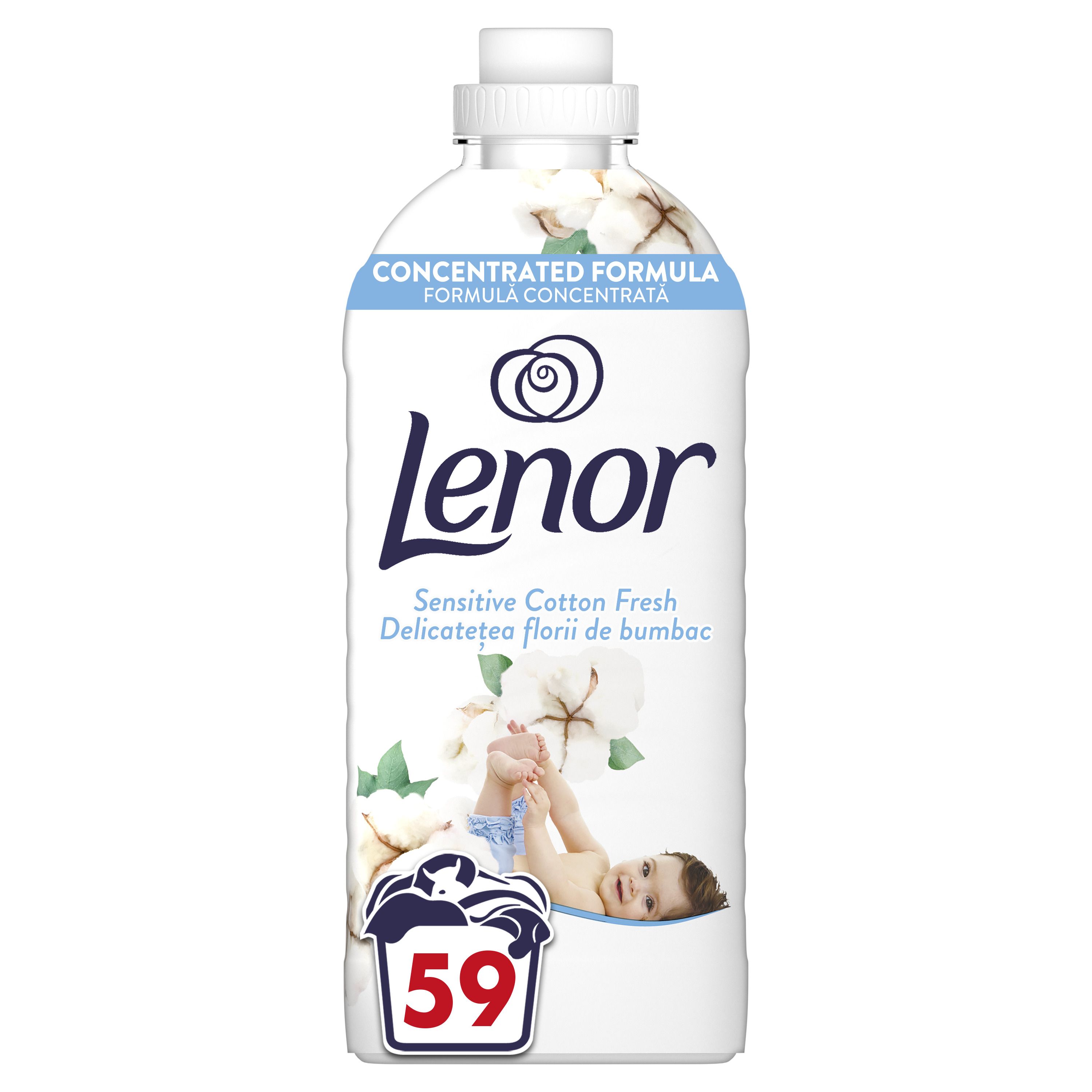 LENOR Sensitive Омекотител за пране, 1239 мл./ 59 пранета