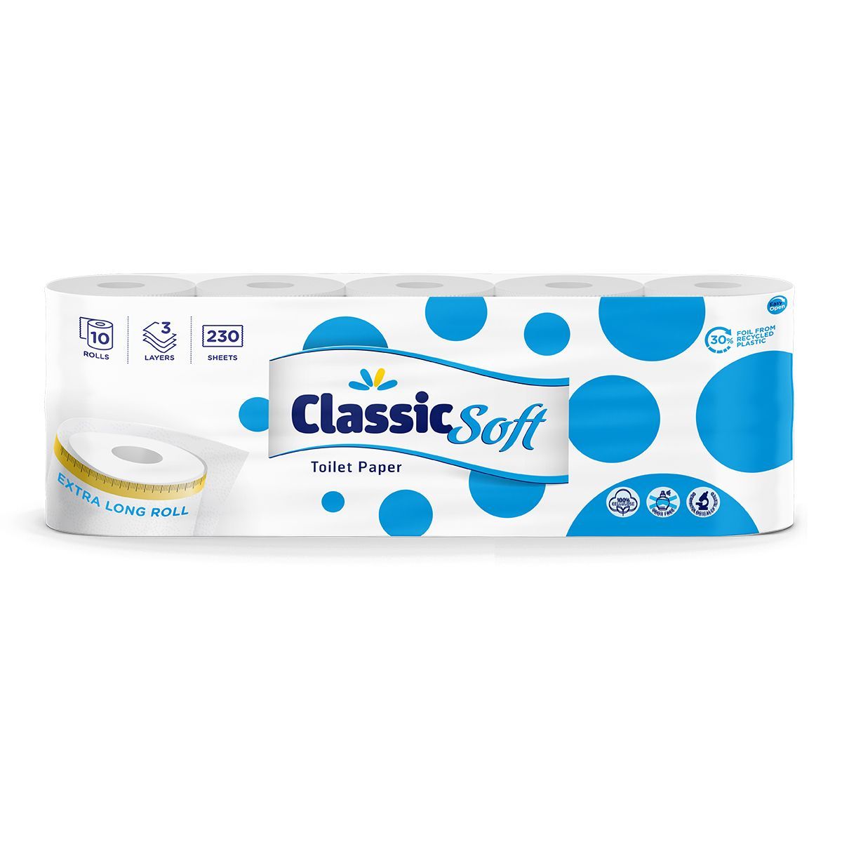 LILLY CLASSIC SOFT Тоалетна хартия 3 пласта, 10бр.