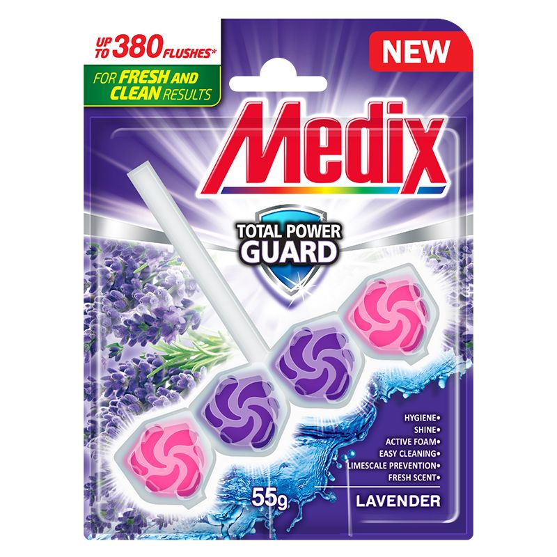 MEDIX TOTAL POWER GUARD LAVENDER Ароматизатор за тоалетна, 55гр