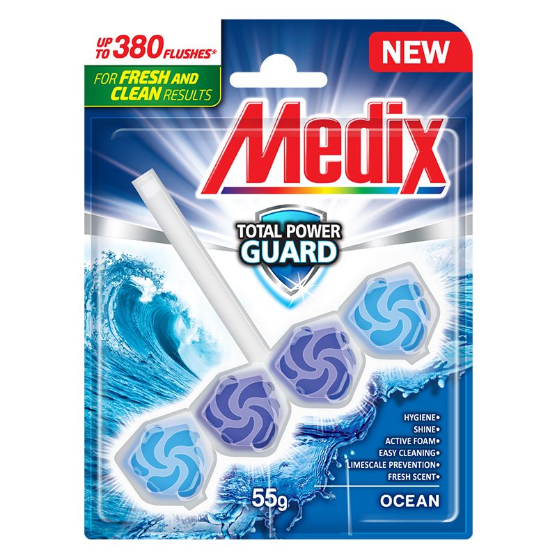 MEDIX TOTAL POWER GUARD OCEAN Ароматизатор за тоалетна, 55гр