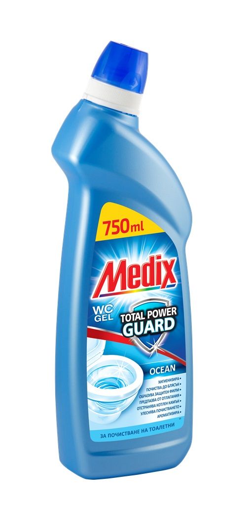 MEDIX WC GEL TOTAL POWER GUARD Ocean (син), 750 ml