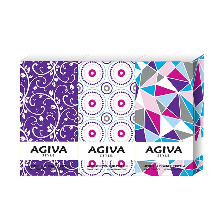 NATURE OF AGIVA Хартиени кърпички, 10 бр/ 6 пакета