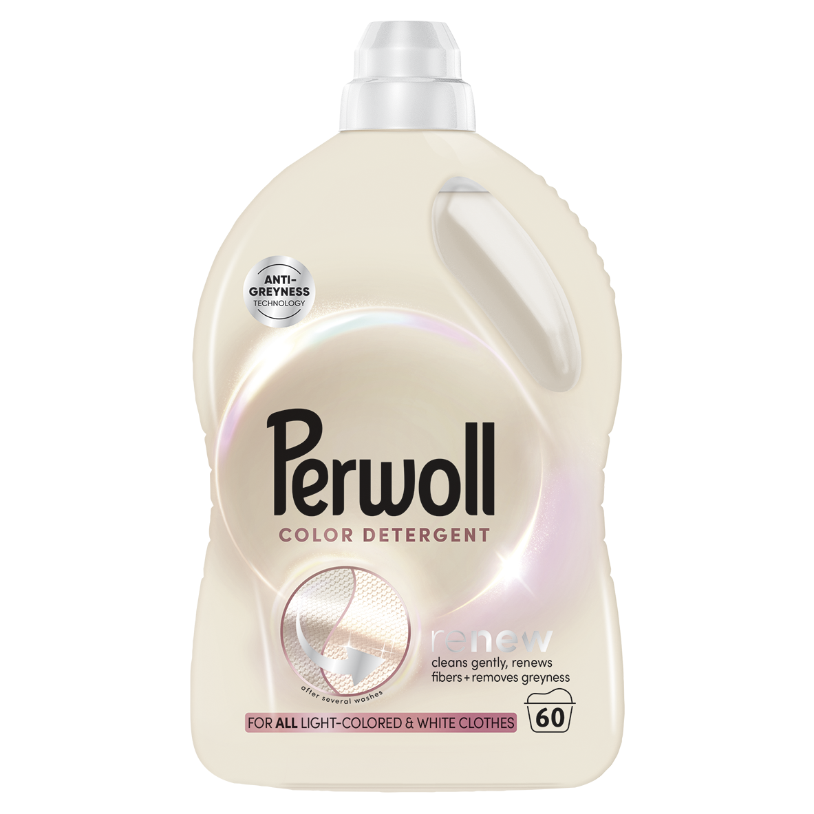 PERWOLL RENEW Light Гел за пране на светли и бели дрехи, 60 пранета