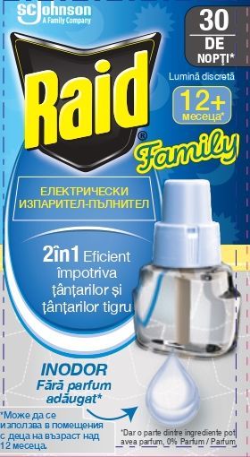RAID FAMILY Пълнител за електрически изпарител, 21 мл.
