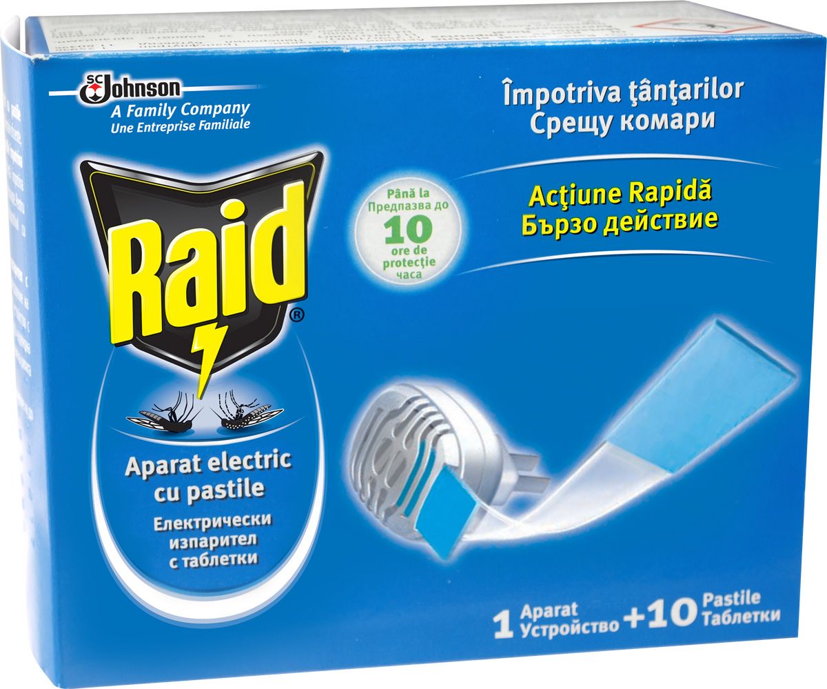 RAID Изпарител с ламинирани таблетки, 10бр.